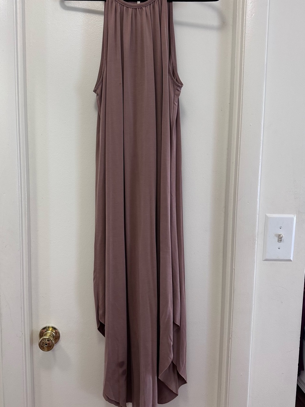 Double Zero brand - Tan Halter Maxi Dress